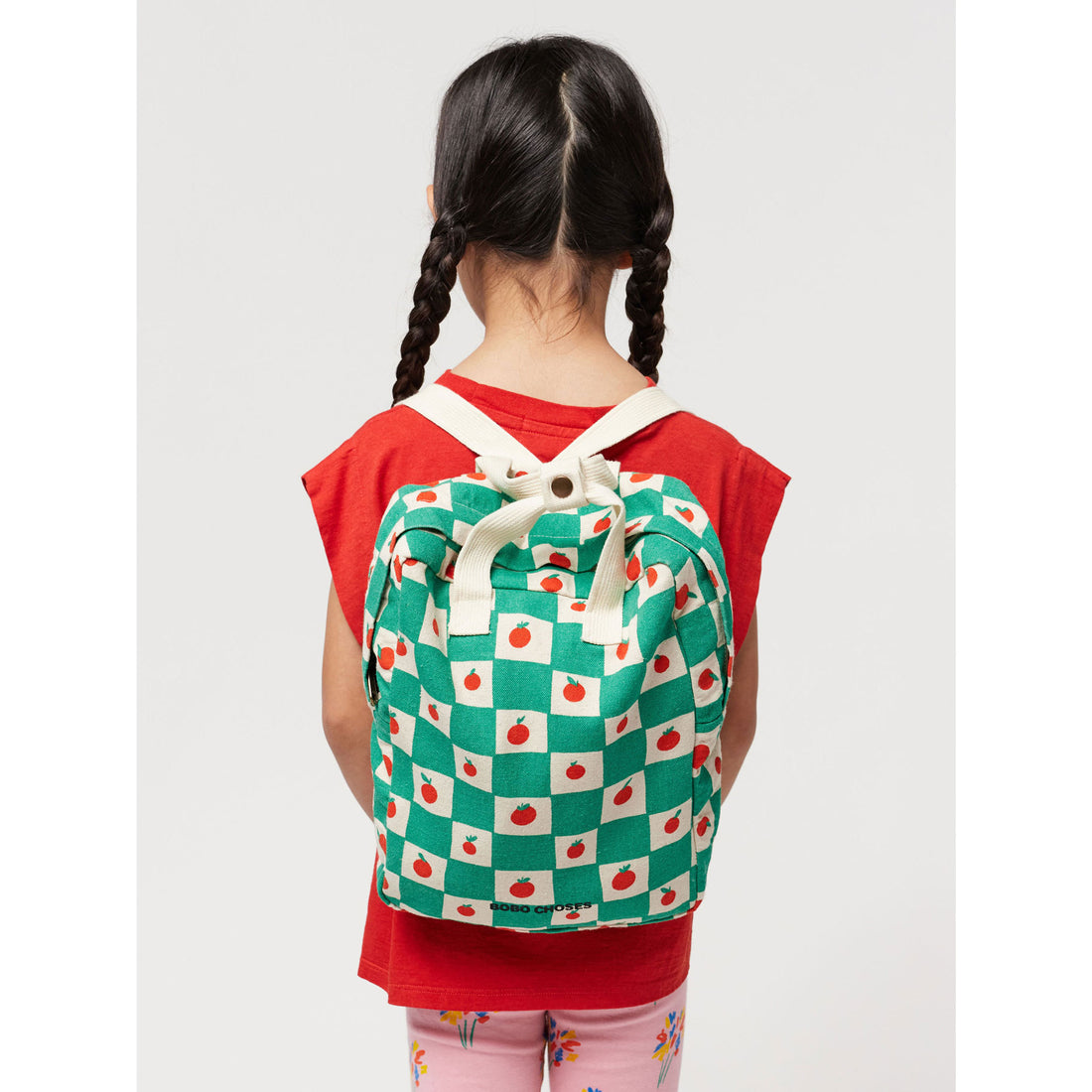 Bobo Choses Offwhite Tomato All Over School Bag