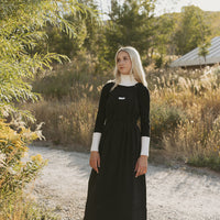 ELEMENTS Black/White Trim Knit Turtleneck