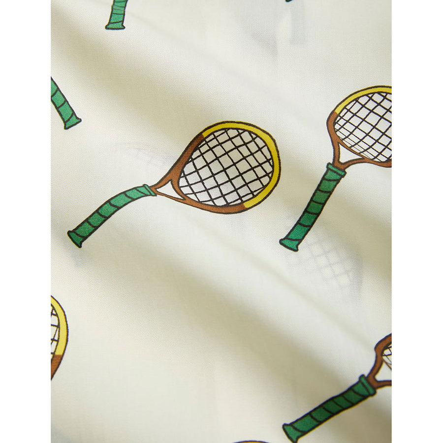 Mini Rodini Offwhite Tennis Aop Woven Shirt