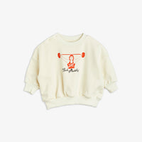 Mini Rodini Offwhite Club Muscles Sweatshirt