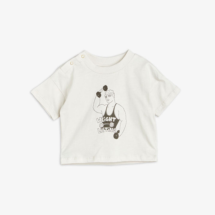 Mini Rodini Grey Weight Lifting Tee