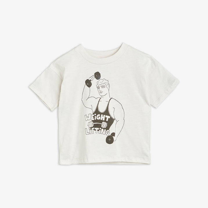 Mini Rodini Grey Weight Lifting Tee