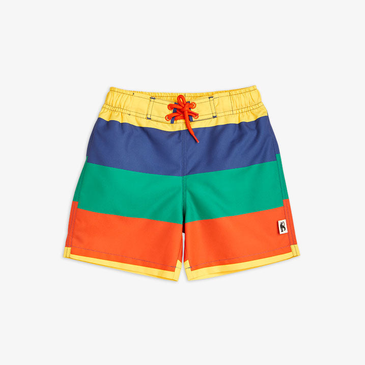 Mini Rodini Multi Stripe Woven Swim Shorts