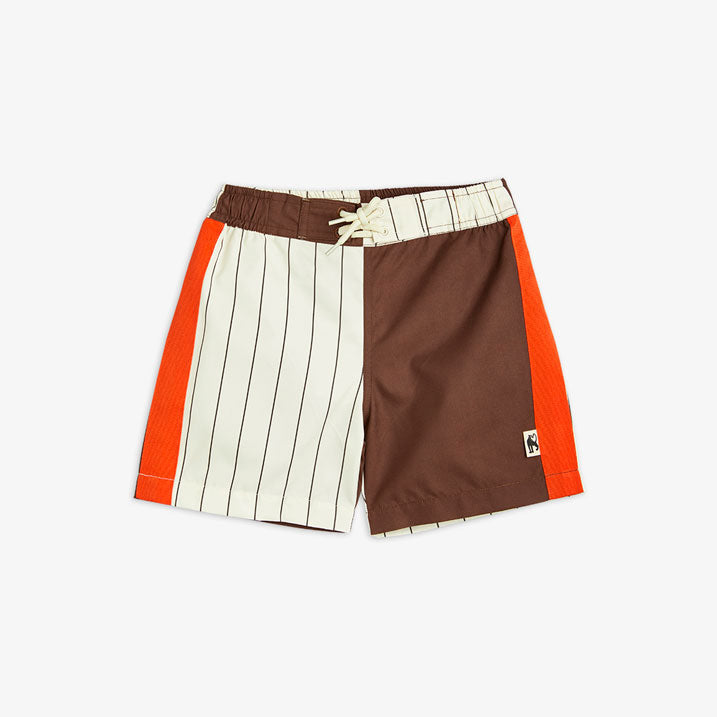 Mini Rodini Multi Pinstripe Woven Swim Shorts