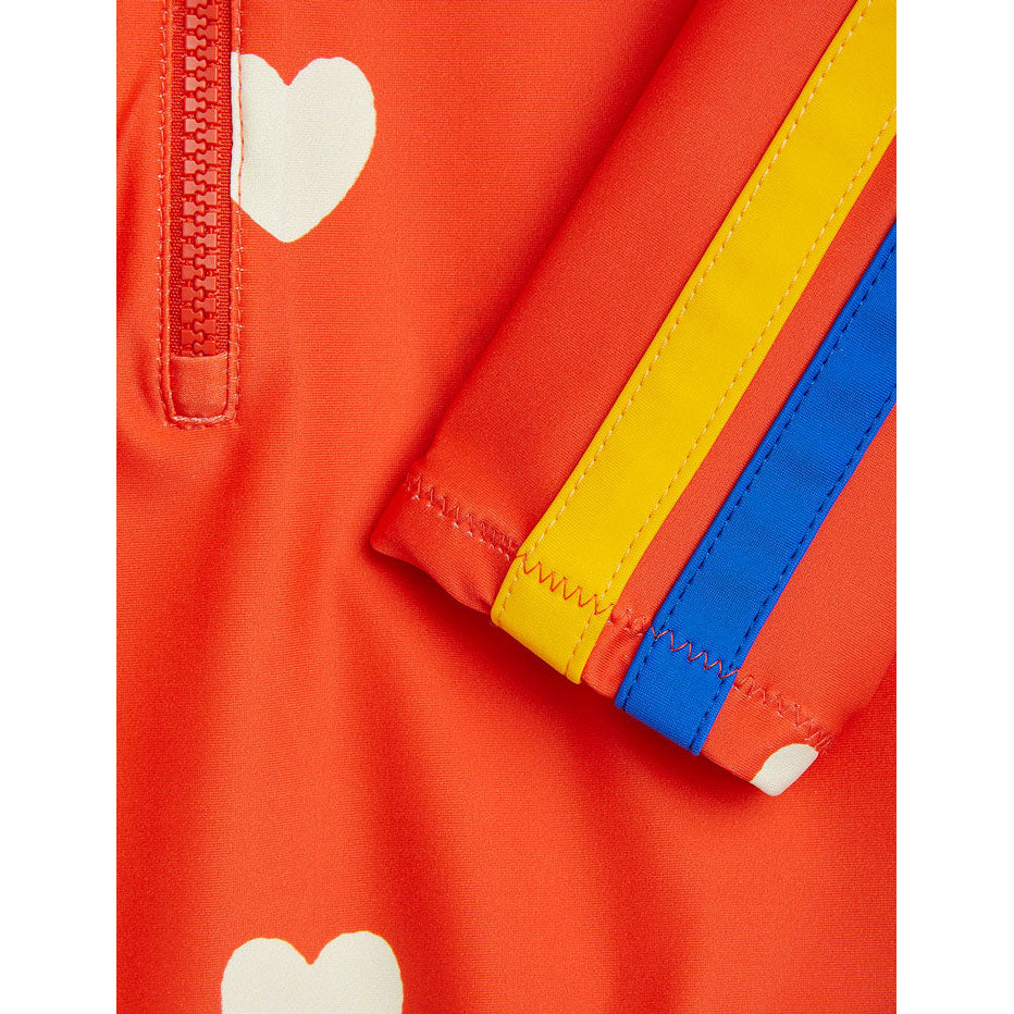 Mini Rodini Red Hearts Aop Uv Swimsuit