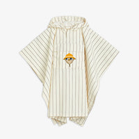 Mini Rodini Offwhite Owl Rain Poncho