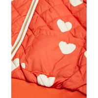 Mini Rodini Red Hearts Aop Baseball Jacket