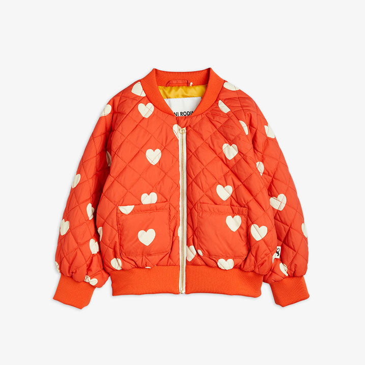 Mini Rodini Red Hearts Aop Baseball Jacket – Ladida