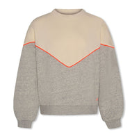 AO76 Grey Melange Miles Logo Sweater