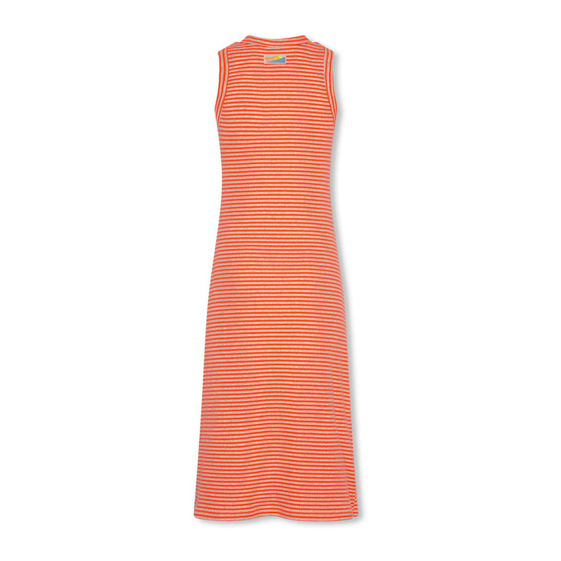 AO76 Fluo Coral Stripe Elio Dress