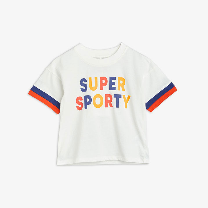 Mini Rodini Offwhite Super Sporty Tee