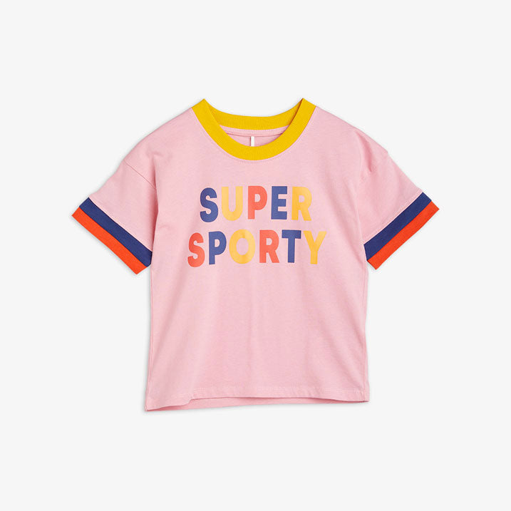 Mini Rodini Pink Super Sporty Tee