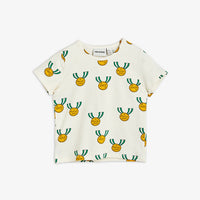 Mini Rodini Grey Medal Aop Tee
