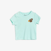 Mini Rodini Green Squirrel Tee