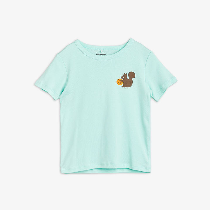 Mini Rodini Green Squirrel Tee