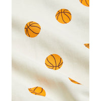 Mini Rodini Offwhite Basketball Aop Collar Sweatshirt