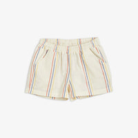 Mini Rodini Offwhite Stripe Woven Shorts