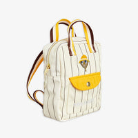 Mini Rodini Offwhite Owl Embroidered Mini Backpack