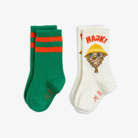 Mini Rodini Multi Hike 2-Pack Socks