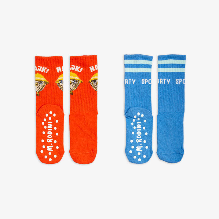 Mini Rodini Multi Hike Anti-Slip 2-Pack Socks