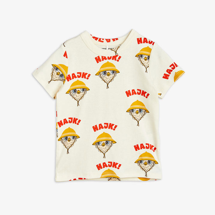 Mini Rodini Offwhite Hike Aop Tee