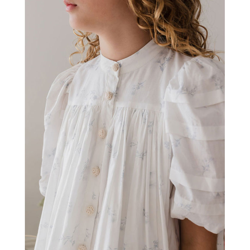 Steph Blue Ditsy Voile Dress