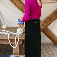 ELEMENTS Fuchsia Knit Rib Turtleneck