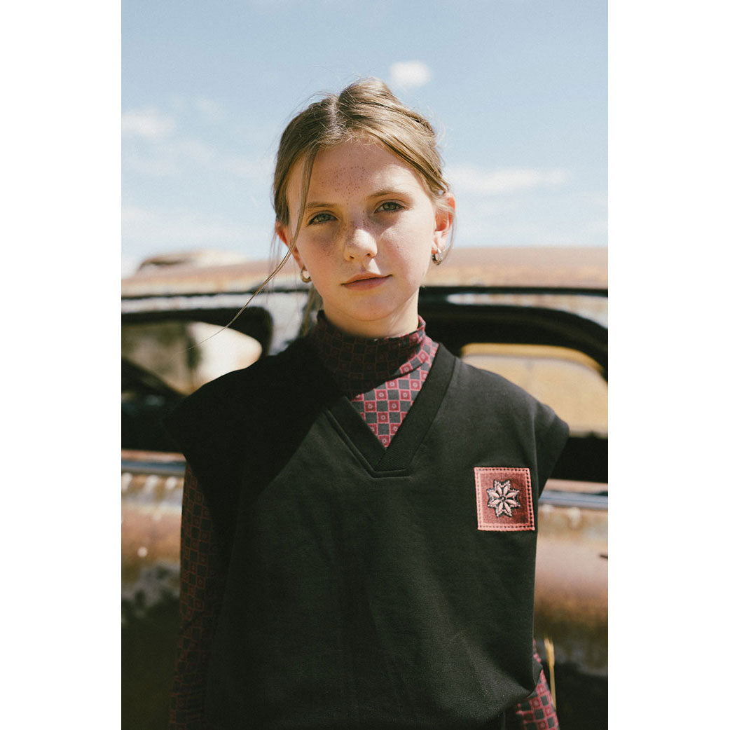 Clubhouse Black V-Neck Vest