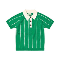 FUB Basil/Ecru Striped Polo