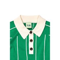 FUB Basil/Ecru Striped Polo