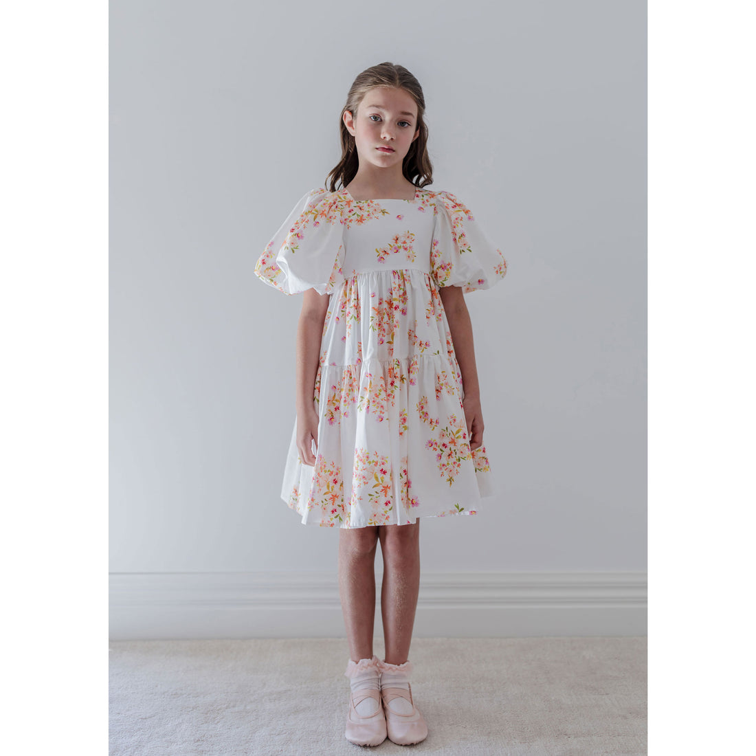 Petite Amalie  Ditsy Print Poplin Dress