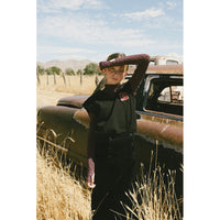 Clubhouse Black Corduroy Button Detailed Skirt