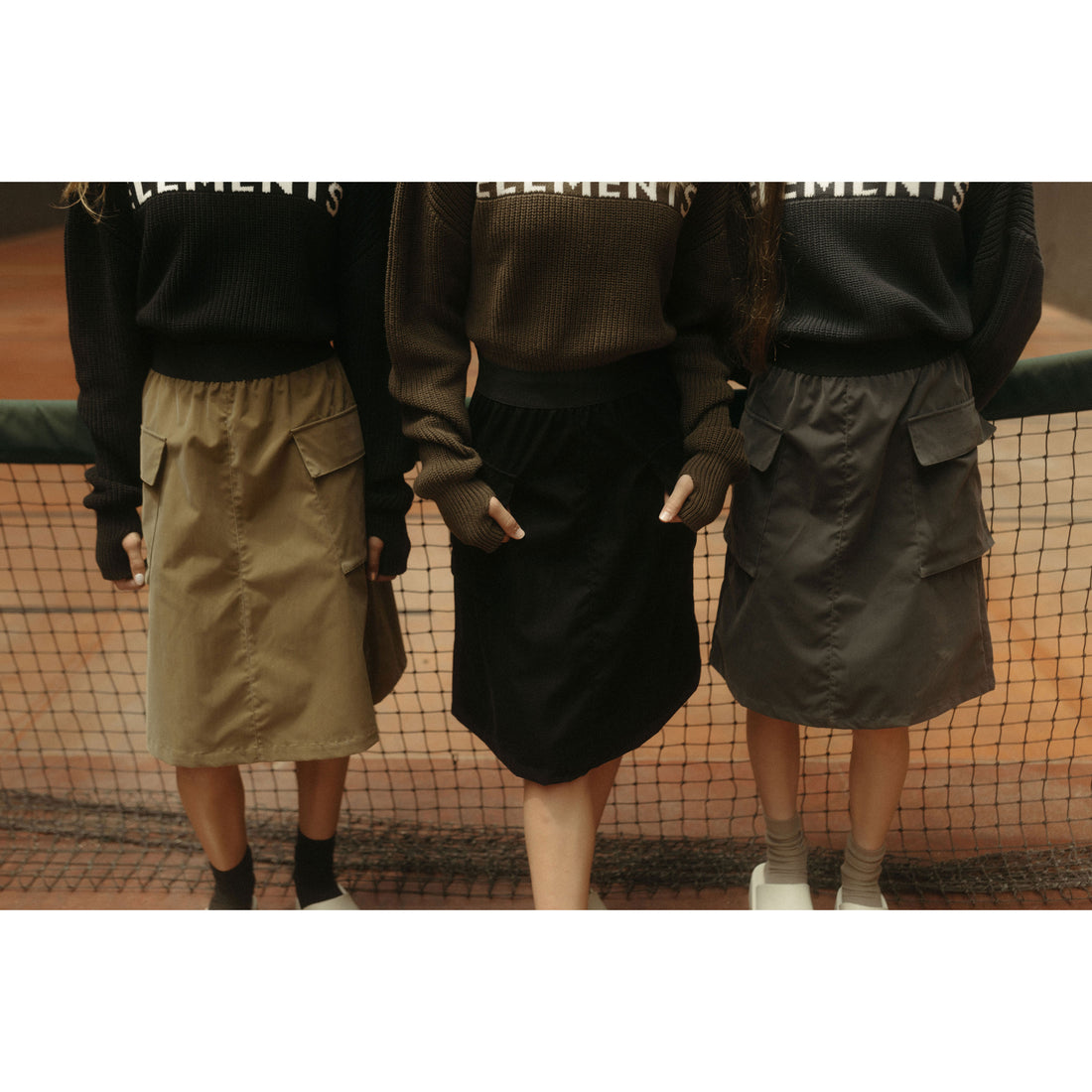 ELEMENTS Grey Cargo Skirt