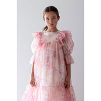 Petite Amalie  Dahlia Print Tulle Dress