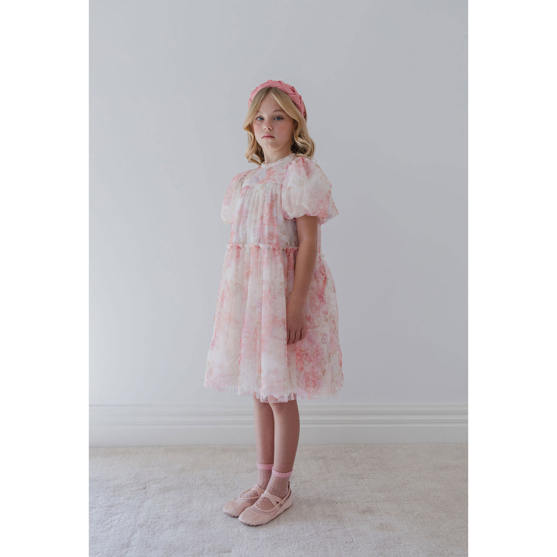 Petite Amalie  Delicate Bouquet Tulle Dress