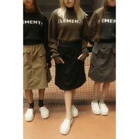 ELEMENTS Black Cargo Skirt