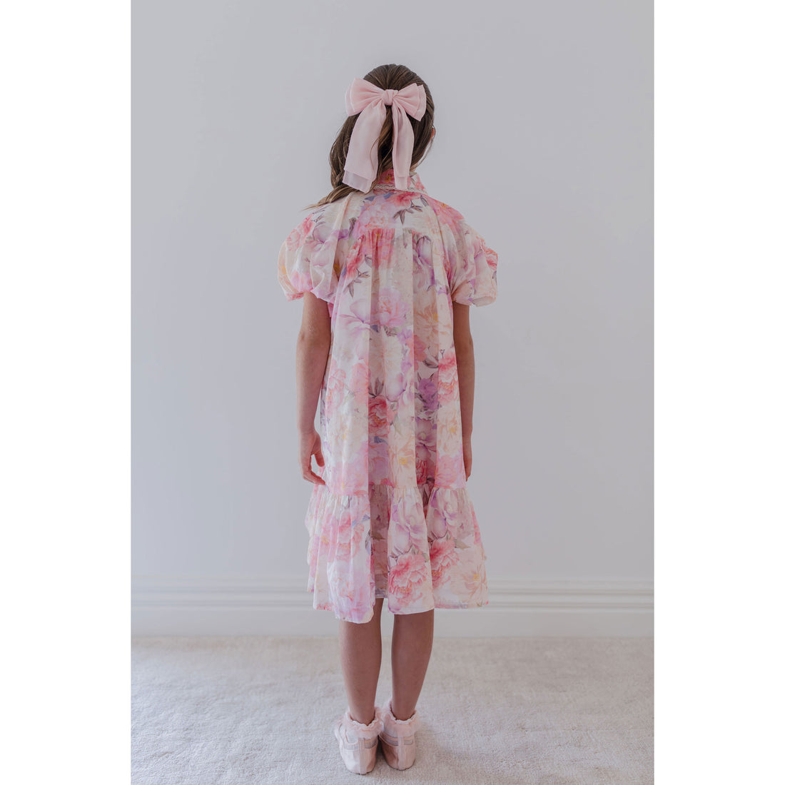 Petite Amalie  Dahlia Print Shirt Dress