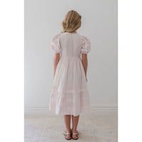 Petite Amalie  Ice Pink Broderie Trellis Dress