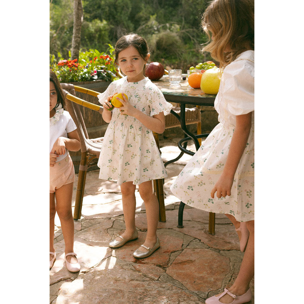 L by Ladida Geranium Smocked Short Sleeve Dress