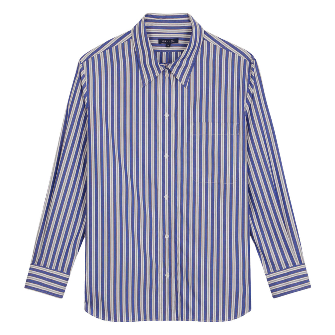 Soeur Blue/Ecru Stripe Saphir Blouse