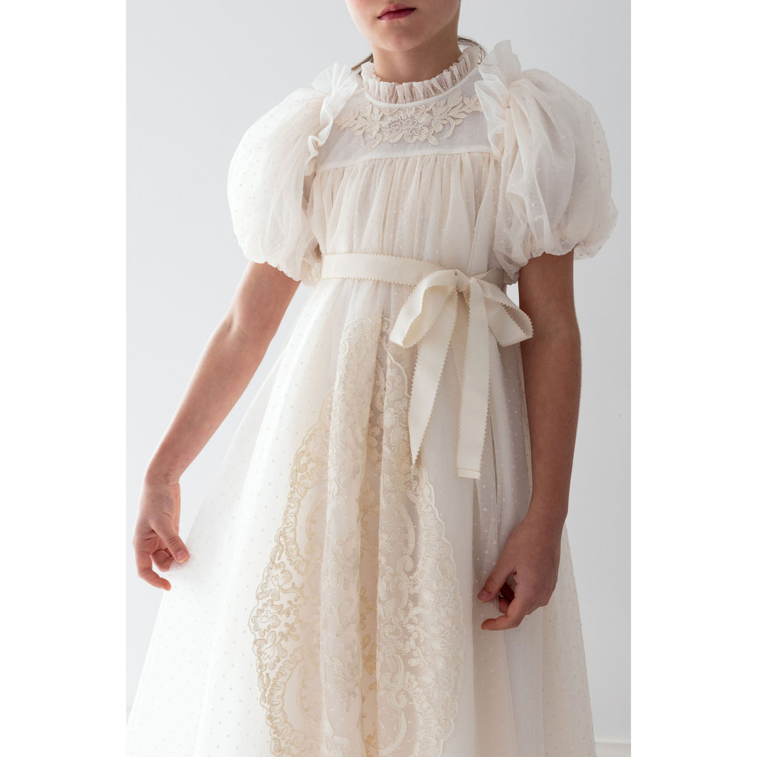 Petite Amalie  Vintage Doily Lace Tulle Dress