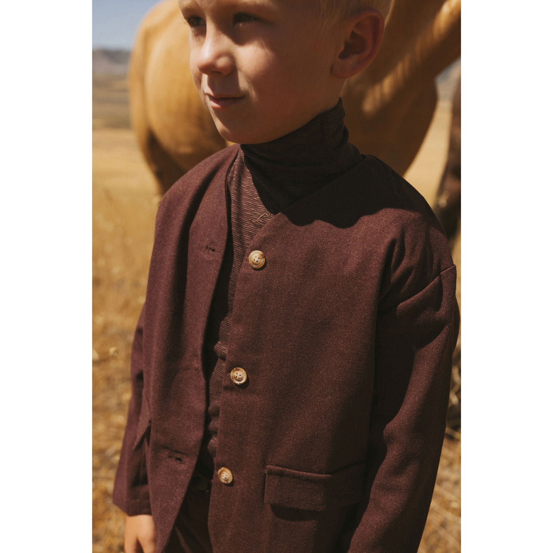 L by Ladida Eggplant Marled Turtleneck