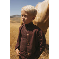 L by Ladida Eggplant Marled Turtleneck