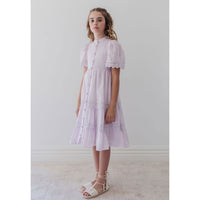 Petite Amalie  Lilac Lace Shirt Dress