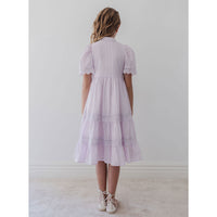 Petite Amalie  Lilac Lace Shirt Dress