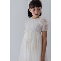 Petite Amalie  Flocked Spot Tulle Dress