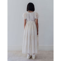Petite Amalie  Flocked Spot Tulle Dress