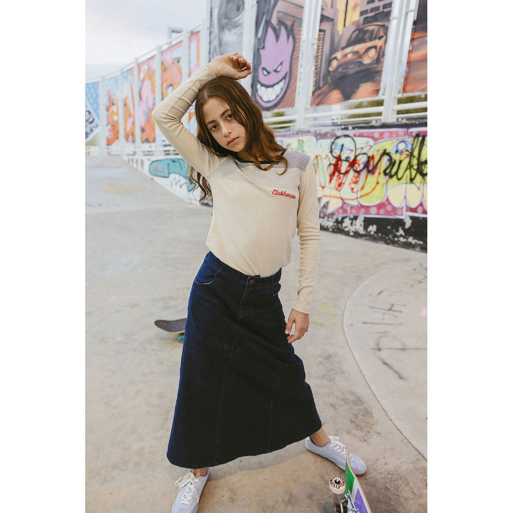 Clubhouse Seemed Denim Maxi Skirt
