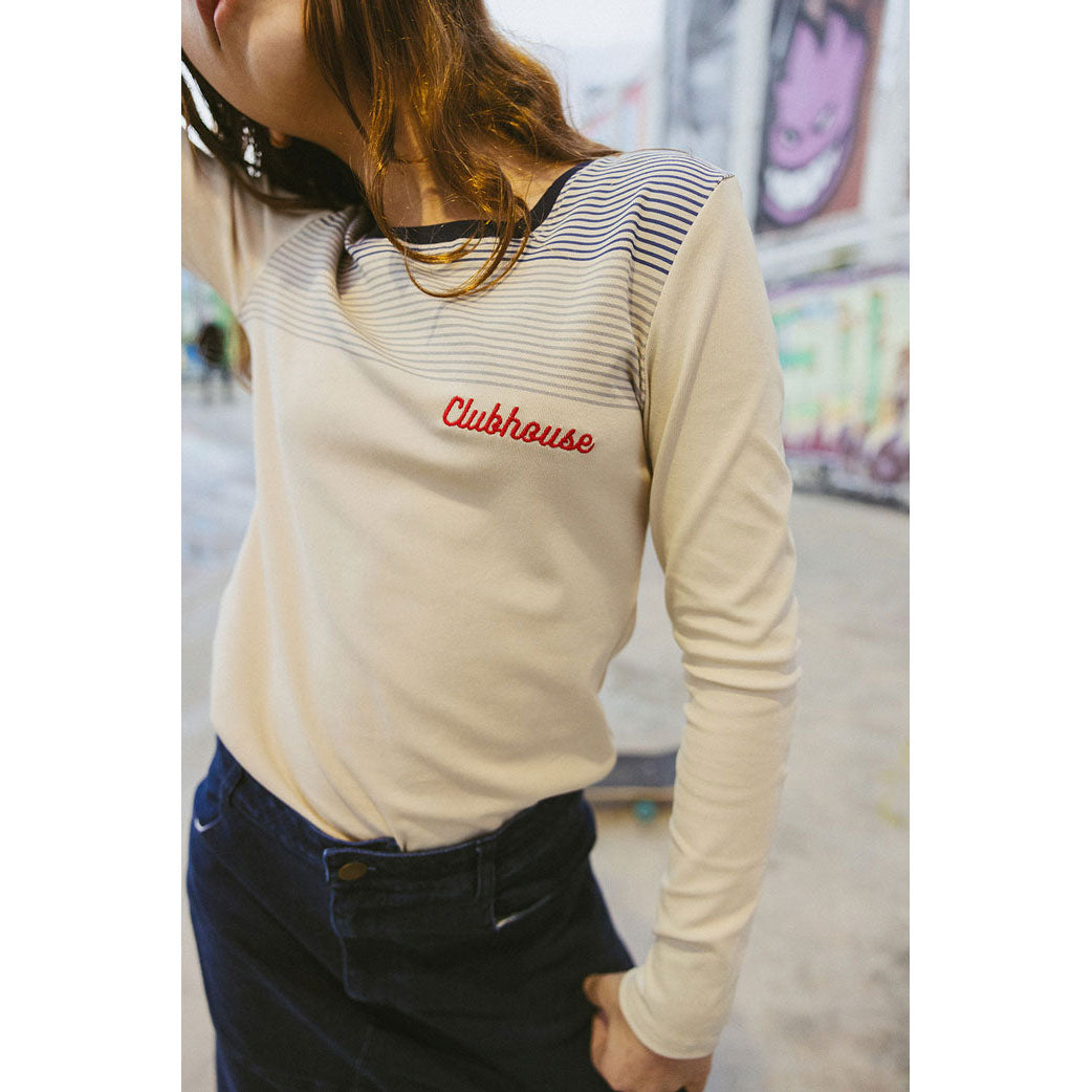 Clubhouse Oatmeal Square Neck Tee