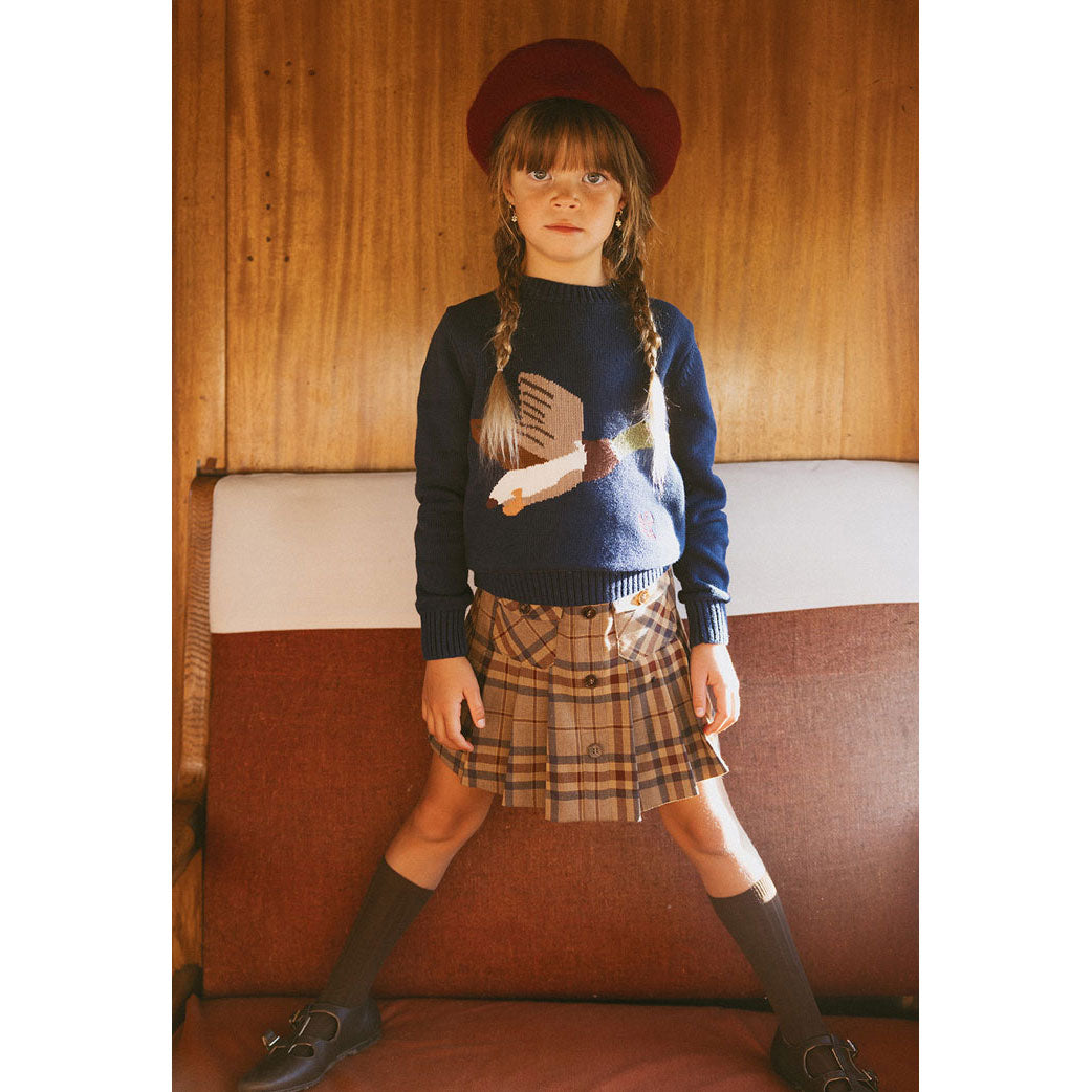1984 Plaid Pleated Skirt
